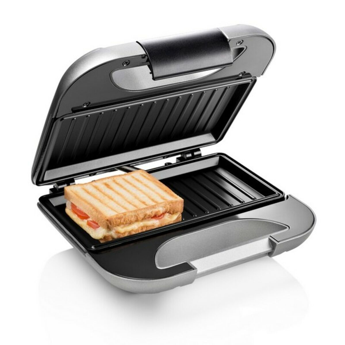 Tostiera Grill Princess 01.127003.01.001 Nero Argentato 750 W