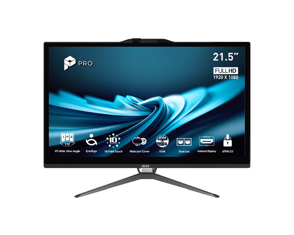 Msi Pc Aio 21,5" Black Touch I5-14400 16gb 512gb Ssd Win 11 Pro