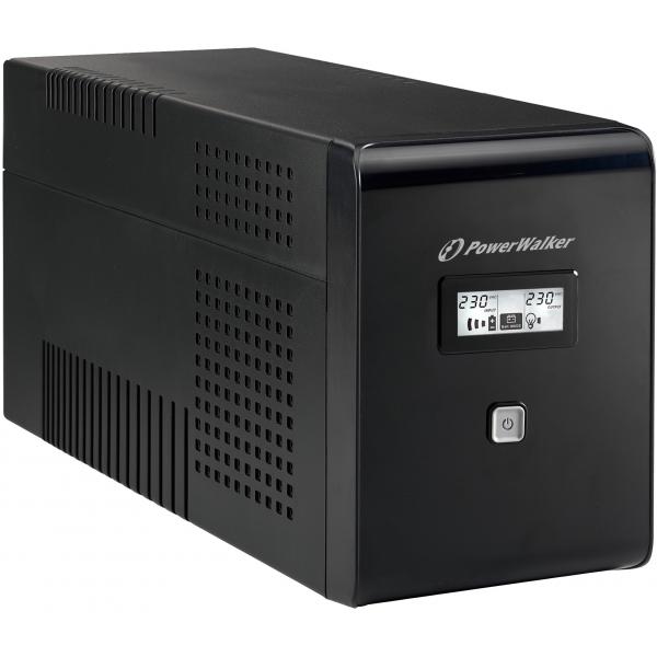 Powerwalker Vi 1500 Lcd Gruppo Di Continuità [ups] 1,5 Kva 900 W 2 Presa[e] Ac (vi 1500 Lcd Ups 1500va/900w - LinE-Interactive With 2x - Schuko + 2x
