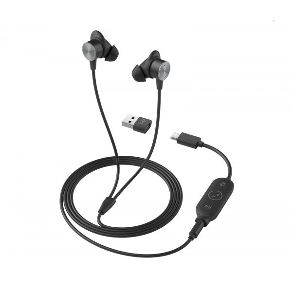 Logitech Zone Wired Earbuds (logi Zone Wired Earbuds Uc - - Graphite - Emea)