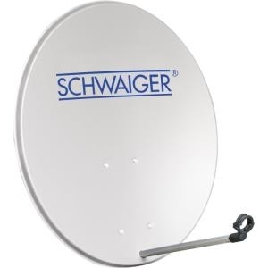 Schwaiger SaT-Spiegel 80cm, Alu, Rund Hellgrau (spi2080011)