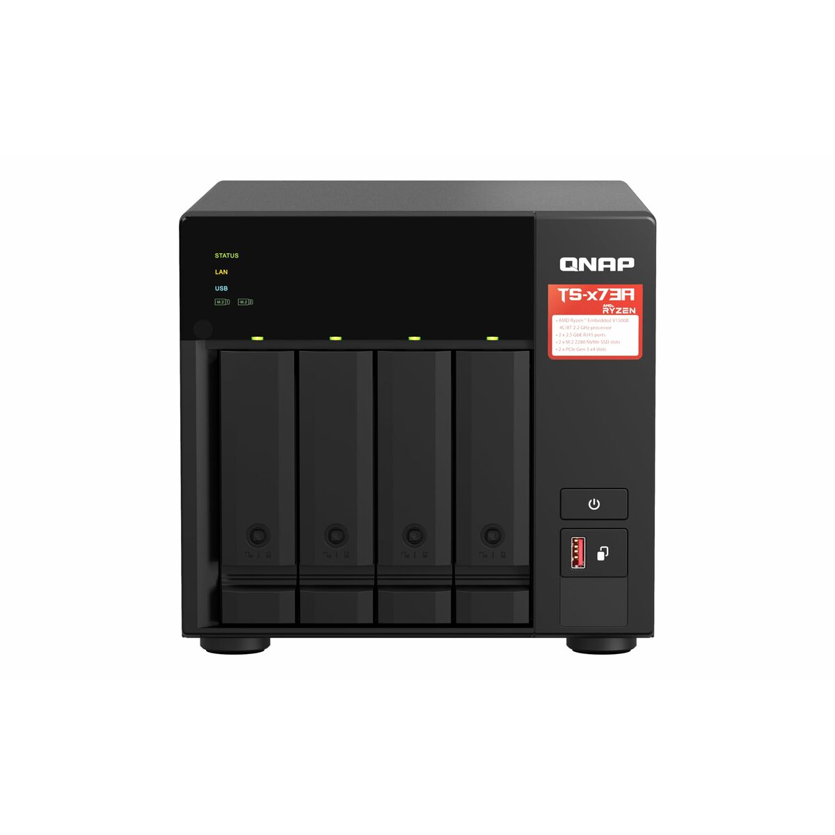 Memorizzazione In Rete Nas Qnap TS-473A-Sw5t Nero