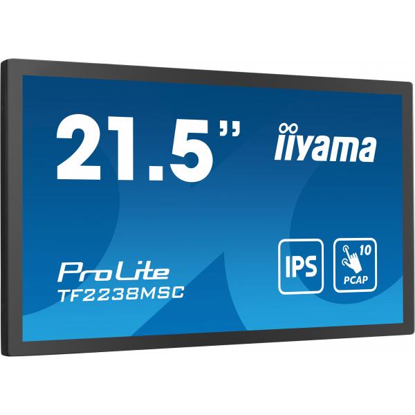 Iiyama Tf2238msC-B1 Monitor Pc 53,3 Cm [21] 1920 X 1080 Pixel Full Hd Led Touch Screen Nero (iiyama - Prolite Tf2238msC-B1 21.5? 10pt Optical Bonded