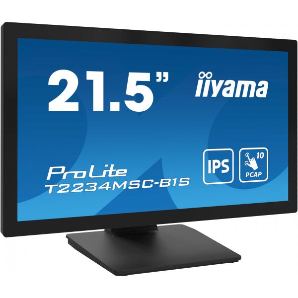 Iiyama Prolite T2234msC-B1s Monitor Pc 54,6 Cm [21.5] 1920 X 1080 Pixel Full Hd Touch Screen Nero (iiyama Prolite T2234msC-B1s Computer Monitor 54.6