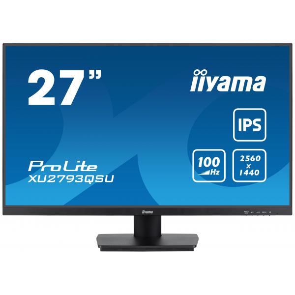 Iiyama Prolite Xu2793qsU-B6 Monitor Pc 68,6 Cm [27] 2560 X 1440 Pixel Wide Quad Hd Led Nero (iiyama - Prolite 27' Wqhd Ips Technology)