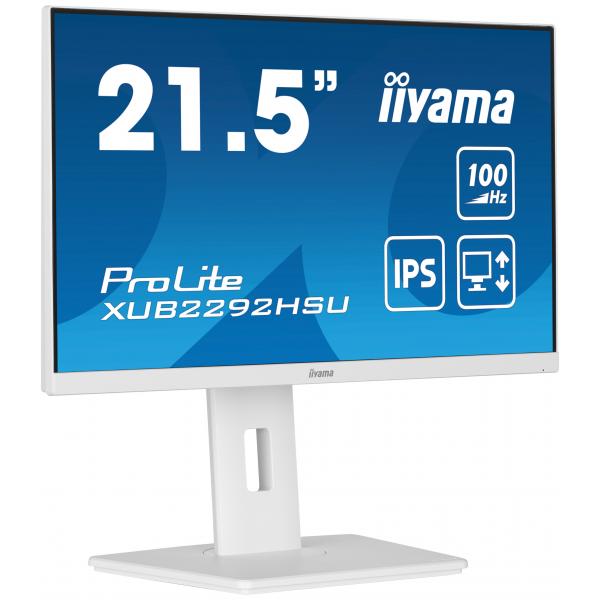Iiyama Prolite Xub2292hsU-W6 Monitor Pc 54,6 Cm [21.5] 1920 X 1080 Pixel Full Hd Led Bianco (iiyama - Prolite 21.5' Ips Technology Panel)