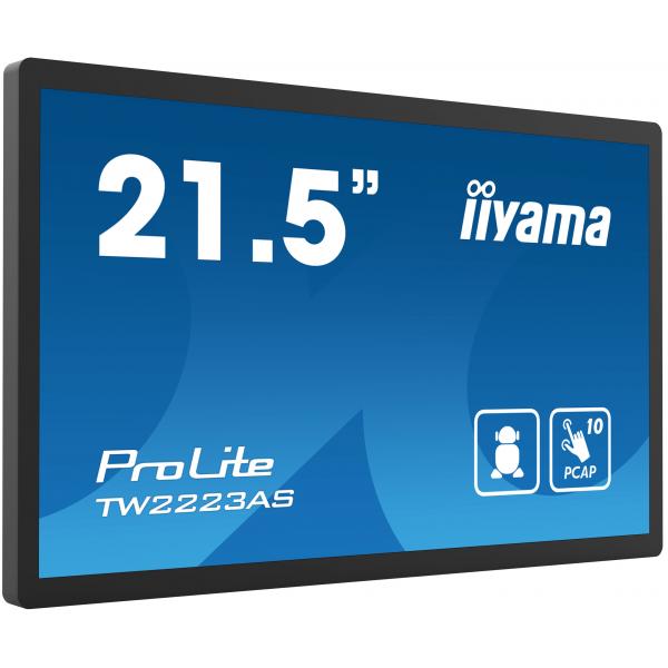 Iiyama Tw2223aS-B2 Monitor Pc 54,6 Cm [21.5] 1920 X 1080 Pixel Full Hd Touch Screen Nero (iiyama Prolite Tw2223aS-B2 Computer Monitor 54.6 Cm [21.5')