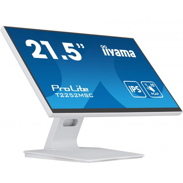 Iiyama Prolite T2252msC-W2 Monitor Pc 54,6 Cm [21.5] 1920 X 1080 Pixel Full Hd Lcd Touch Screen Tavolo Bianco (iiyama Prolite T2252msC-W2 - Led Monit