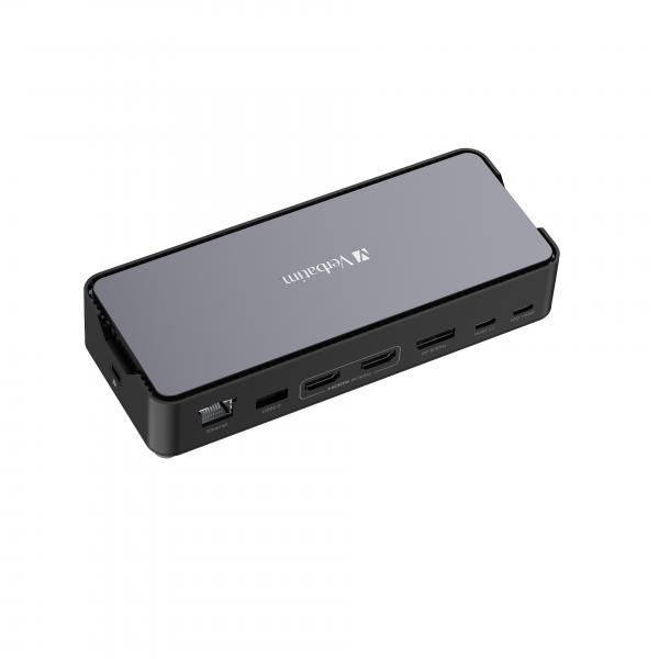 Verbatim CdS-15 Cablato Usb 3.2 Gen 1 [3.1 Gen 1] TypE-C Nero, Grigio (verbatim UsB-C Pro Docking Station 15 Port CdS-15)