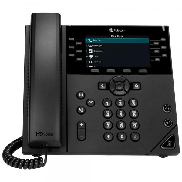 Poly Telefono Ip Vvx 450 A 12 Linee Abilitato Per Poe (poly Vvx450 12 Line Desktop Ip Phone)