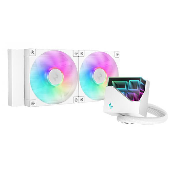 Deepcool Lt240 Processore Raffreddatore Di Liquidi Tutto In Uno 12 Cm Bianco 1 Pz (deepcool Lt240 Argb White Cpu Cooler)