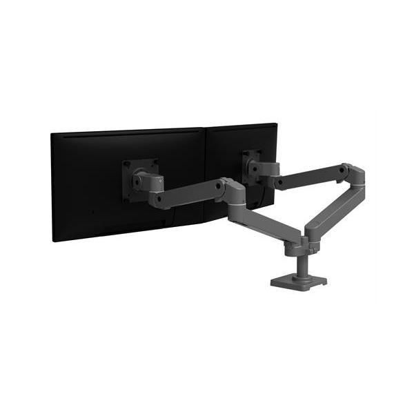 Ergotron Lx Series 45-686-293 Supporti A Parete Per Tv 68,6 Cm [27] Scrivania Grigio Scuro (dual Monitor Arm - For Screens Sized Up To 27 - Weight ca
