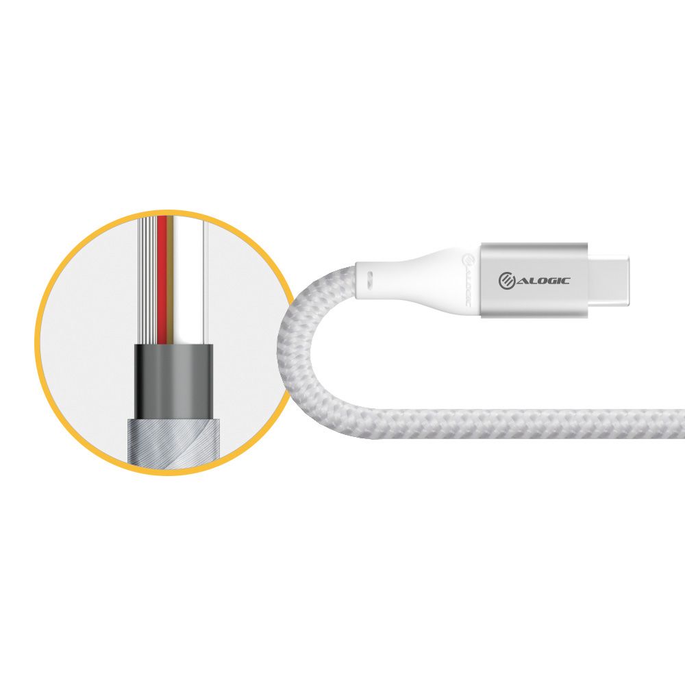 Alogic UlcaA-Slv Cavo Usb 0,15 M Usb 3.2 Gen 1 (3.1 Gen 1) Usb C Usb A Argento - Image 4