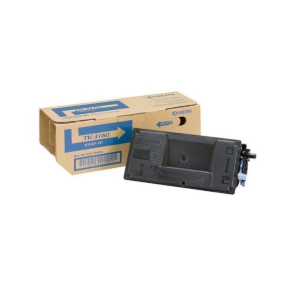 Kyocera TK-3160 Cartuccia Toner 1 Pz Originale Nero (kyocera 1t02t90nl0§ Tk3160 Toner Kit + Toner Waste Box 12.5k Pages)