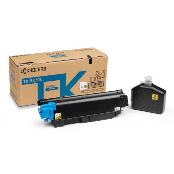 Kyocera TK-5270c Cartuccia Toner 1 Pz Originale Ciano (kyo Cyan Toner Casette 6k)