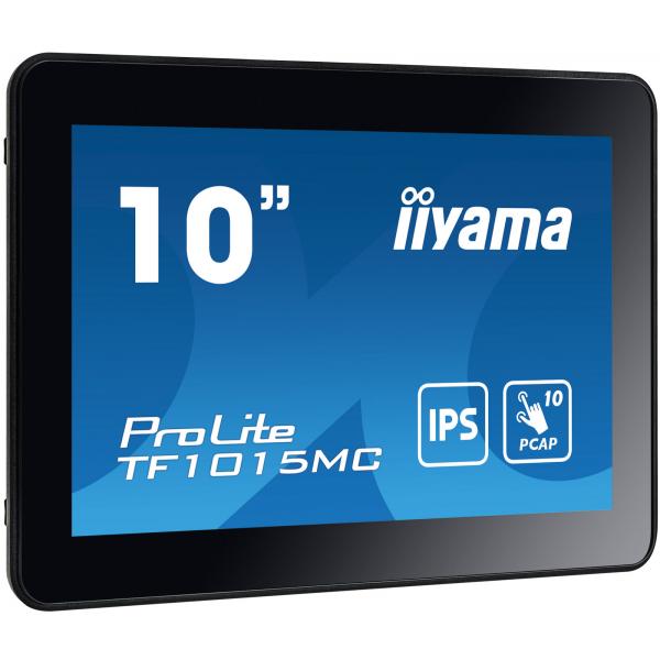 Iiyama Tf1015mC-B3 Monitor Pc 25,6 Cm [10.1] 1280 X 800 Pixel Hd Led Touch Screen Nero (10,1 Pcap 10p, AntI-Finger - Print Coating, 1280x800, Ips, -