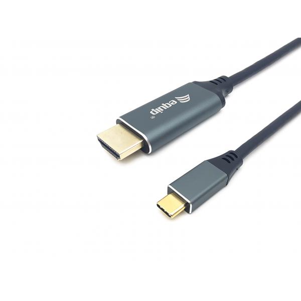 Equip 133416 Cavo E Adattatore Video 2 M Usb TipO-C Hdmi Tipo A (standard) Grigio, Nero