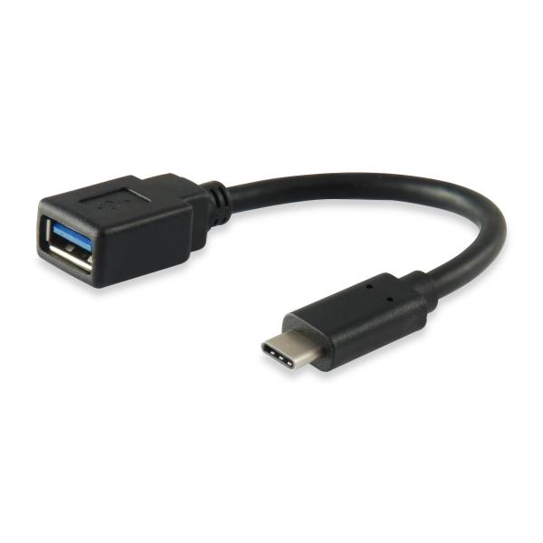 Equip 133455 Cavo Usb 0,15 M Usb 3.2 Gen 1 (3.1 Gen 1) Usb C Usb A Nero