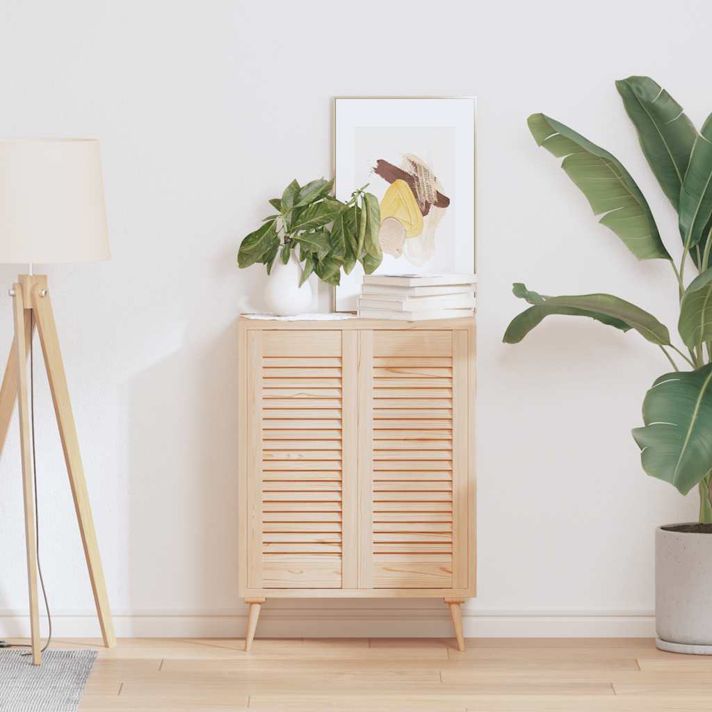 Ante Con Design A Lamelle 2 Pz 69x29,5 Cm In Legno Di Pino