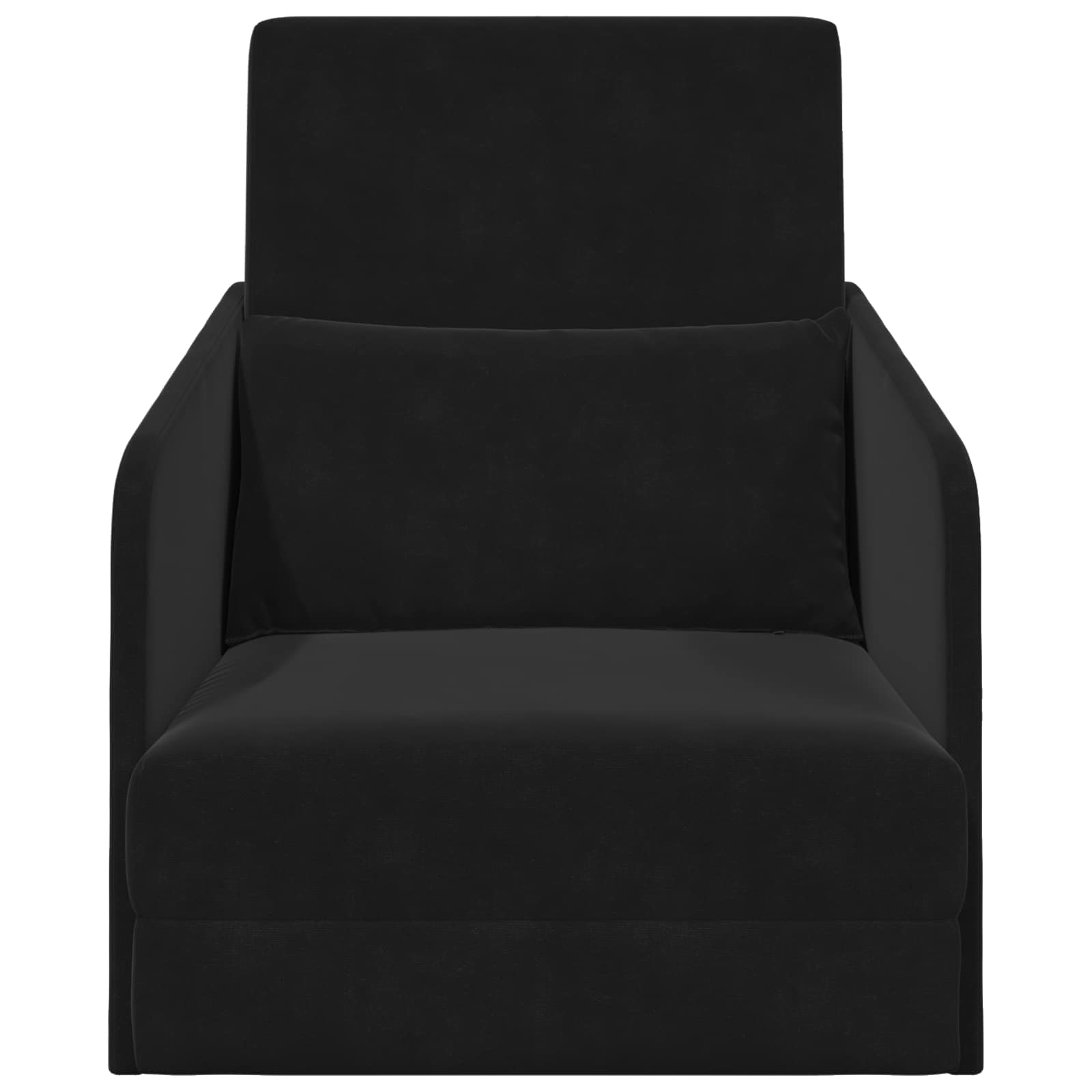 Divano Letto Pieghevole Nero 65 X 80 X 83 Cm Velluto - Image 5