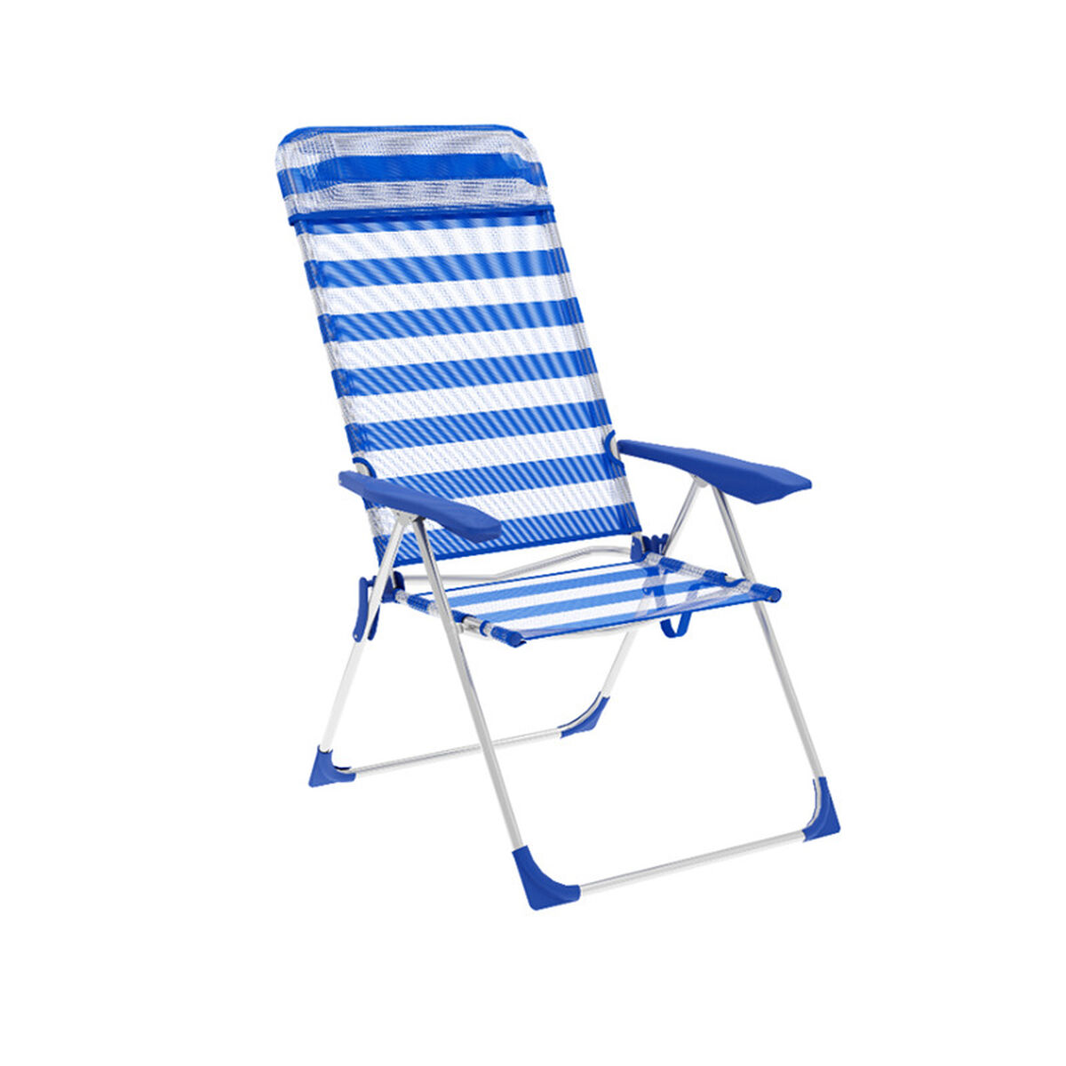 Sedia Pieghevole Marbueno Azzurro Bianco 69 X 110 X 58 cm