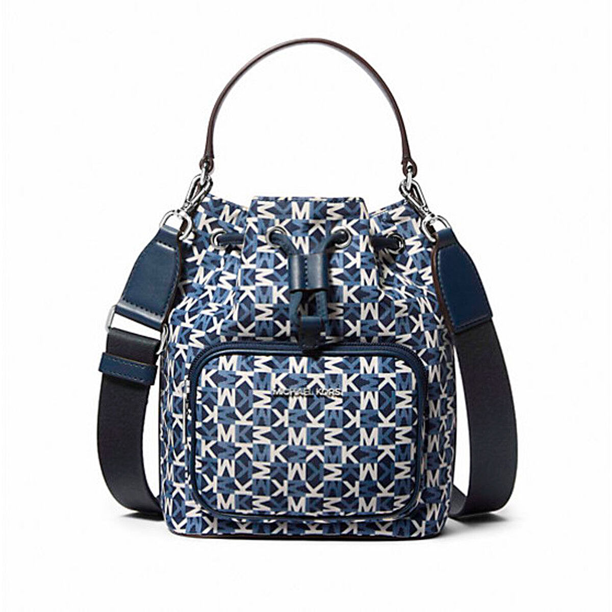 Borsa A Tracolla Michael Kors Khai Azzurro 17 X 20 X 11 cm