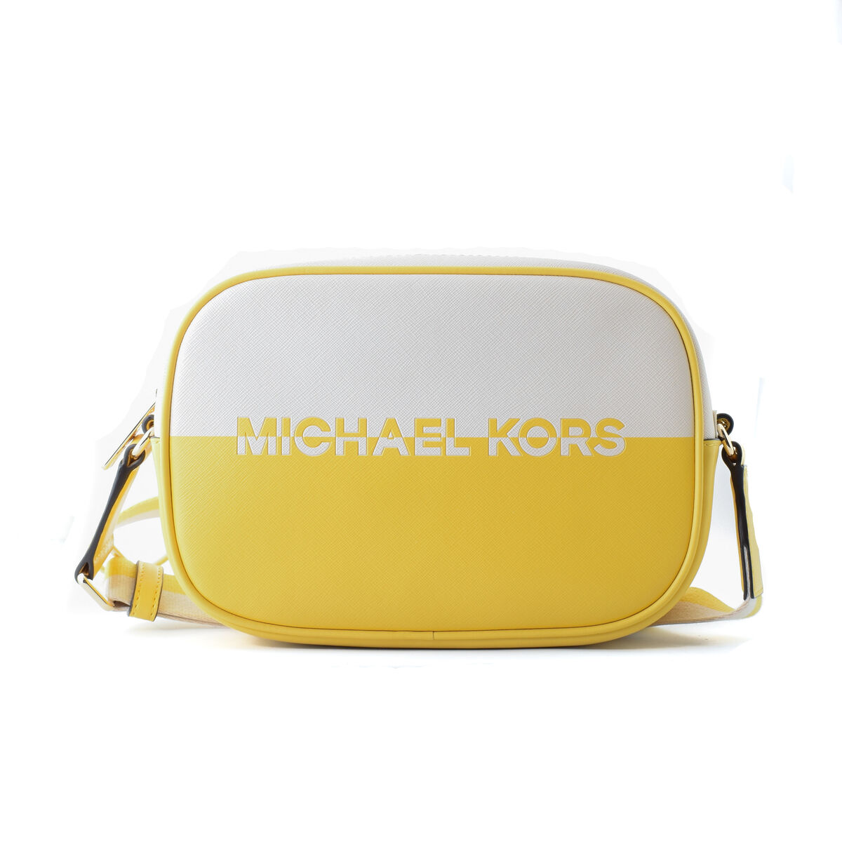 Borsa A Tracolla Michael Kors Jet Set Travel Giallo 22 X 15 X 6 cm