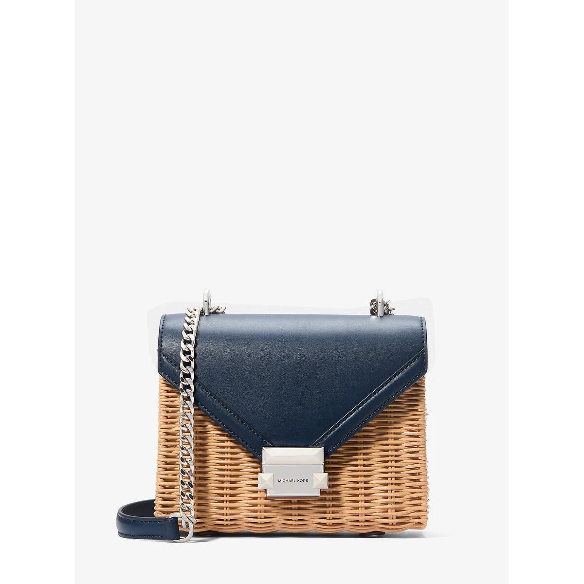 Borsa A Tracolla Michael Kors WhitneY-Navy Azzurro 21 X 18 X 7 cm