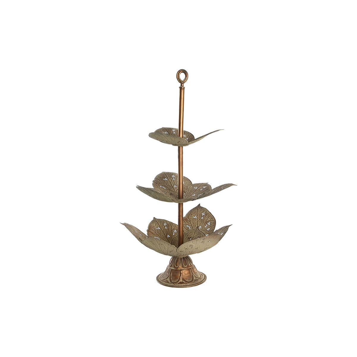 Portafrutta Dkd Home Decor Dorato Metallo 42 X 42 X 80 cm
