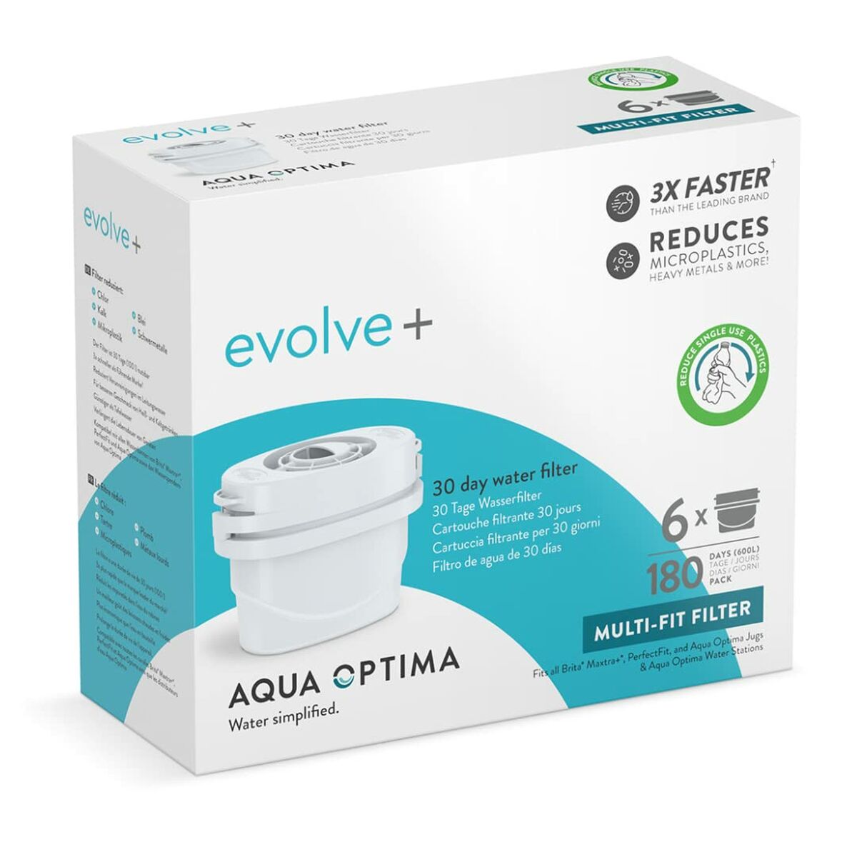 Filtro Dell'acqua Aqua Optima Evolve+