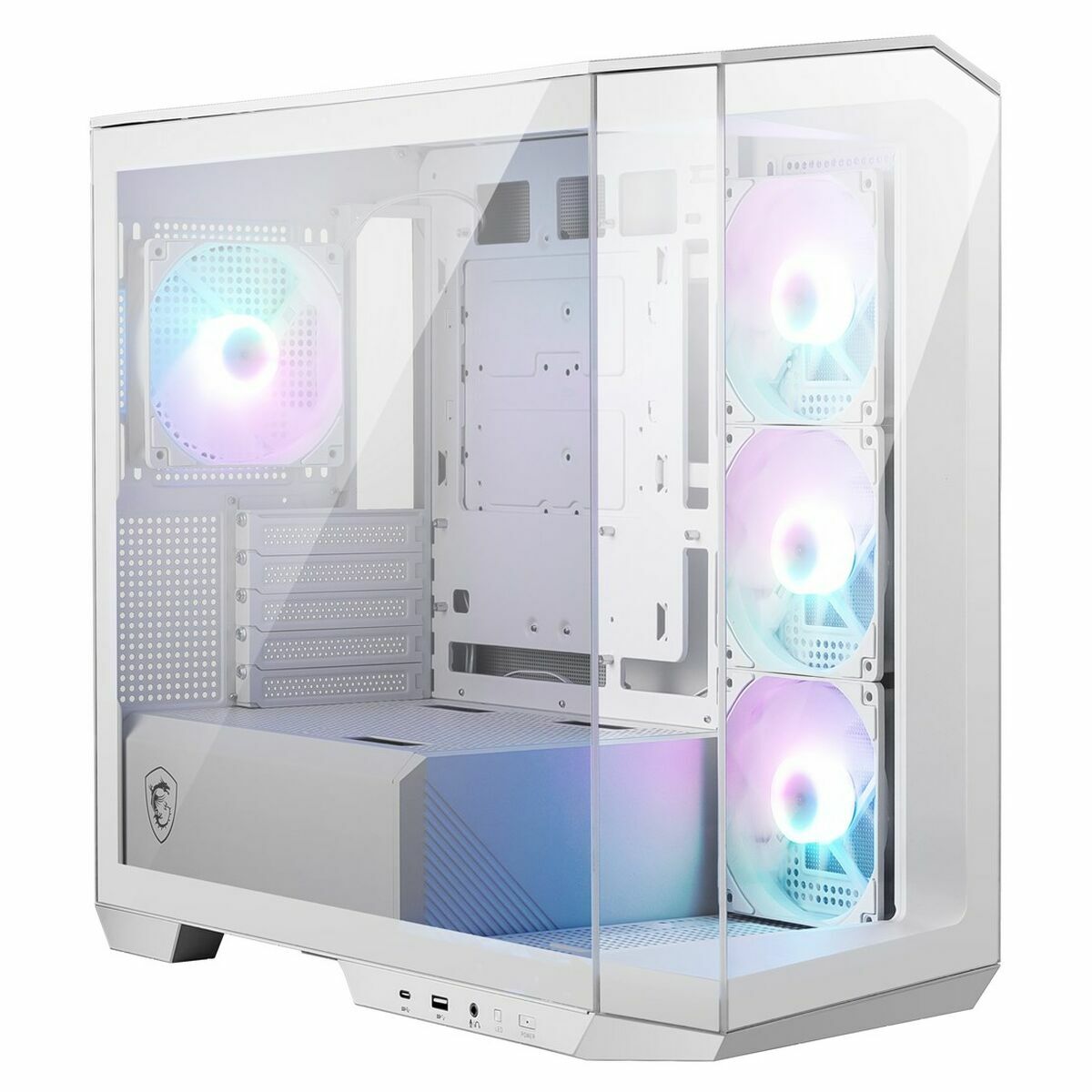 Case Computer Desktop Atx Msi Mag Pano M100r Pz Bianco