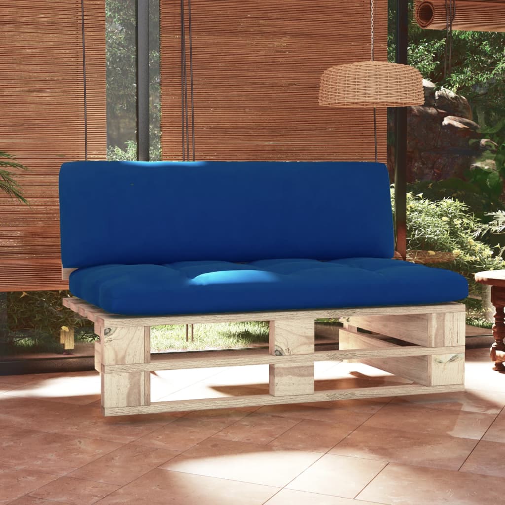 Divano Centrale Giardino Su Pallet In Legno Di Pino Impregnato