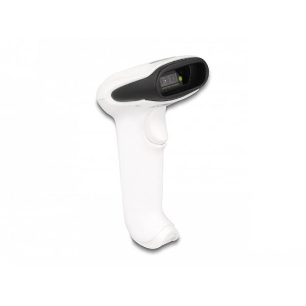 Delock Scanner Per Codici A Barre 1d E 2d Per 2,4 Ghz, Bluetooth O Usb - Bianco (delock Barcode Scanner 1d And 2d For 2)