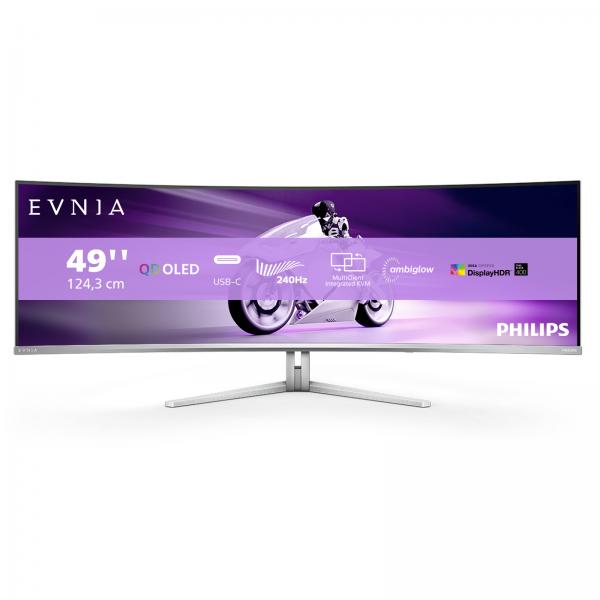 Philips Evnia 8000 49m2c8900/00 Monitor Pc 124,2 Cm [48.9] 5120 X 1440 Pixel Dual Qhd QD-Oled Bianco (philips Evnia 8000 49m2c8900 - Monitor Oled - G