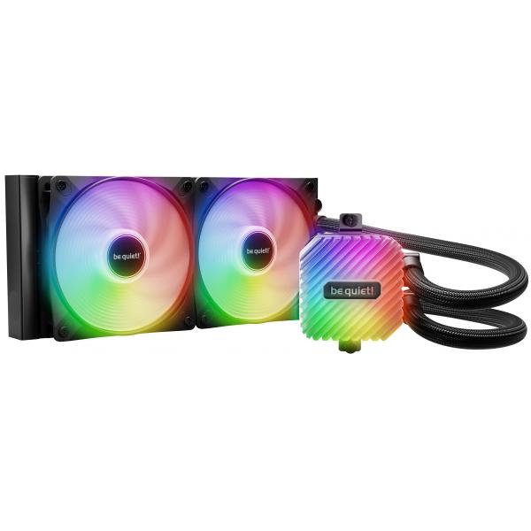 Be Quiet! Light Loop 240mm Liquid Cooler - HigH-Performance Argb AlL-IN-One Water Cooling System With Dual Light Wings Lx Pwm Fans