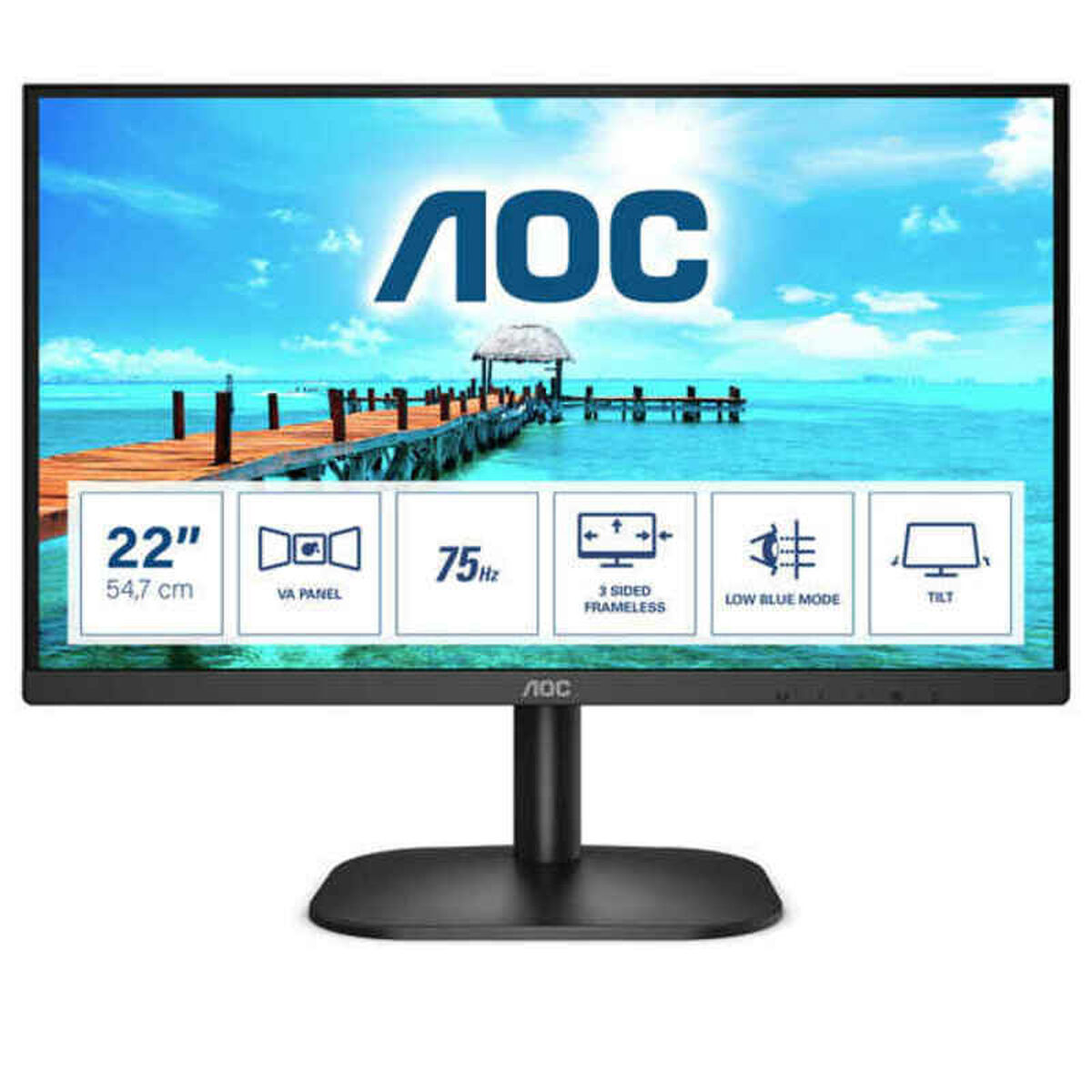 Monitor Aoc 22b2h Full Hd 21,5" Wled