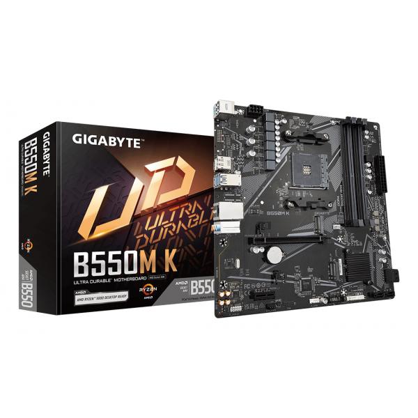 Gigabyte B550m K 1.0 Scheda Madre Amd B550 Socket Am4 Micro Atx