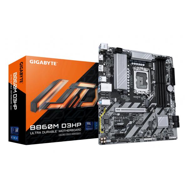 Gigabyte B860m D3hp Scheda Madre - Cpu Intel Core Ultra, Vrm A 4+1+2+1 Fasi, Fino A 9066mhz Ddr5, 2xpcie 4.0 M.2, Lan Gbe, Usb 3.2 Gen 1