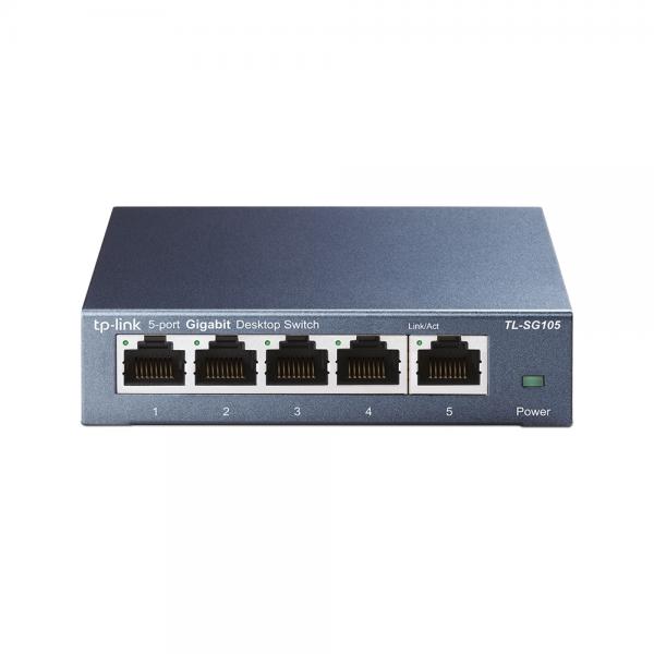 TP-Link TL-Sg105 Switch Di Rete Non Gestito L2 Gigabit Ethernet (10/100/1000) Nero