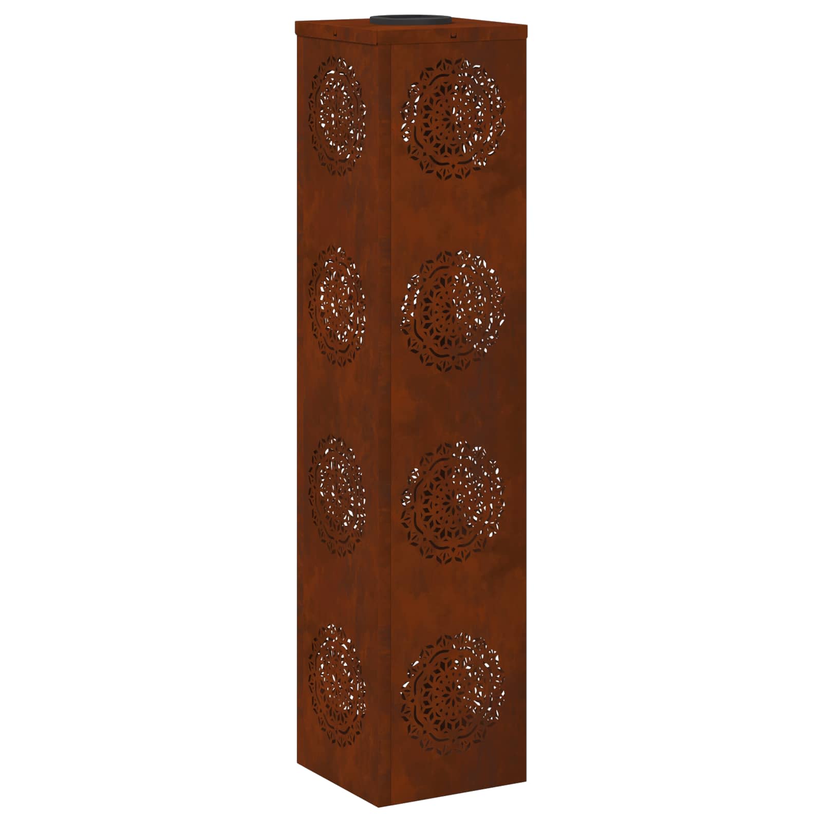 Faro Led Solare Per Sentieri 2 Pcs Acciaio Corten - Image 4