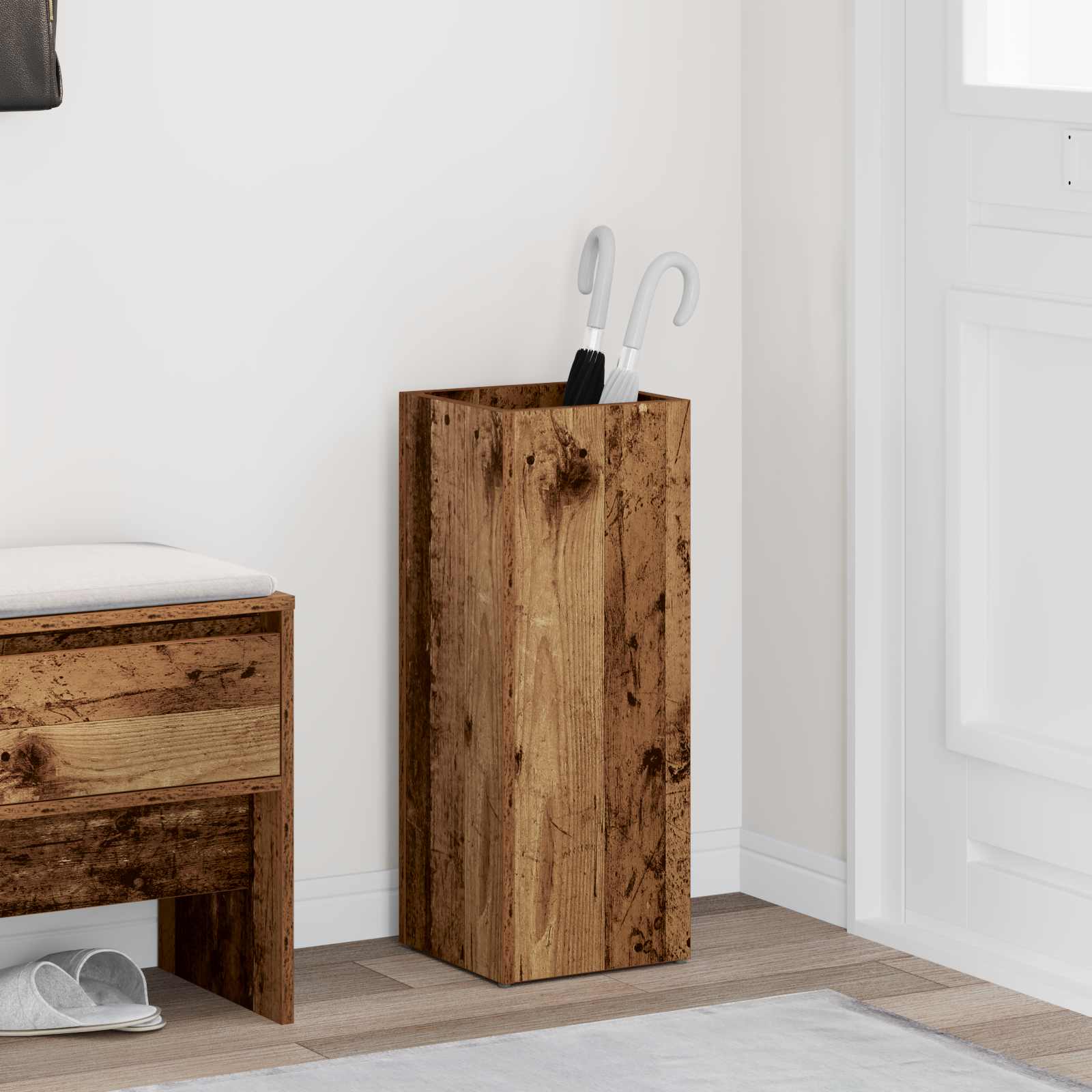 Supporto Per Ombrellone Legno Vecchio 25 X 24,5 X 64 cm