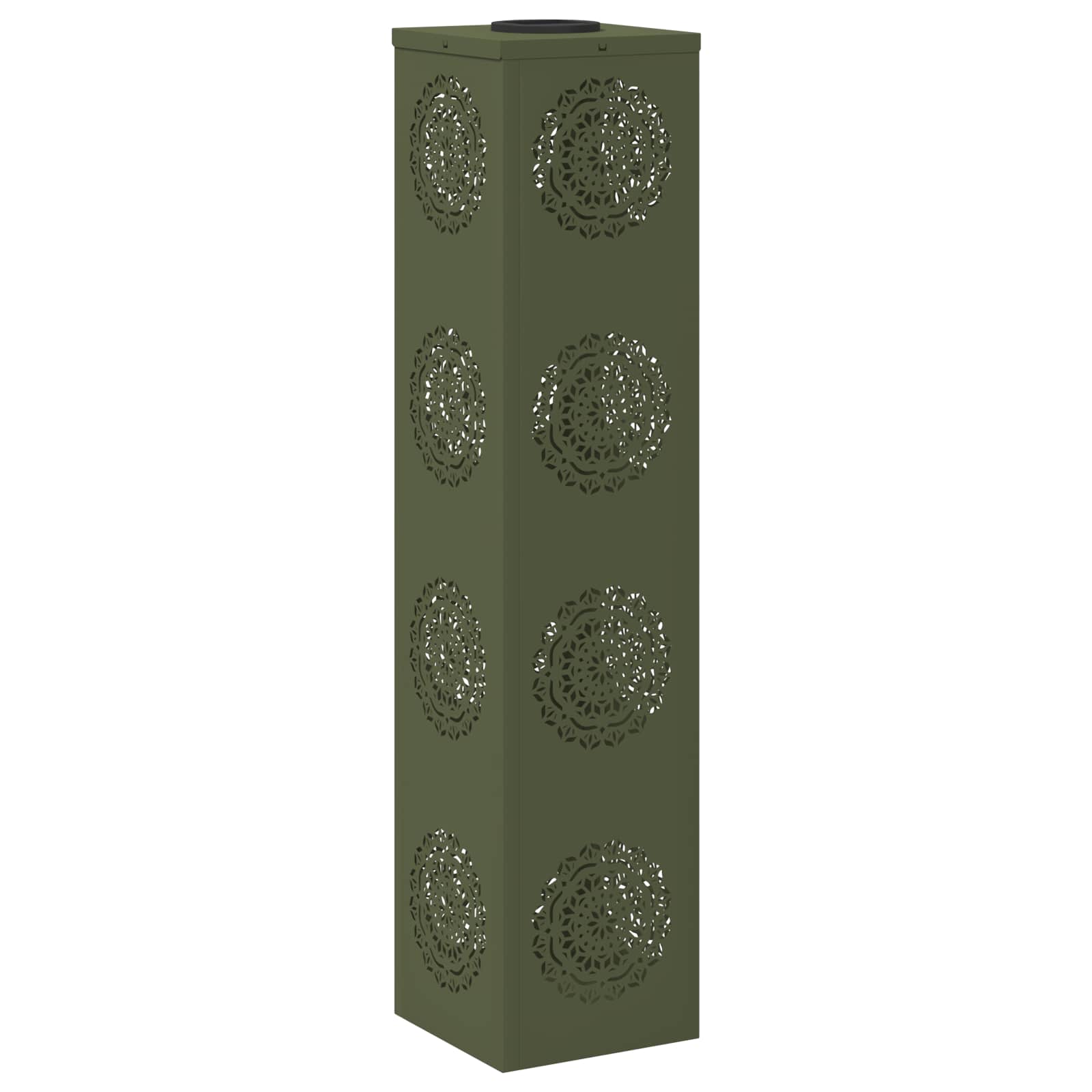 Faro Led Solare Per Sentieri 2 Pcs Verde Oliva - Image 4