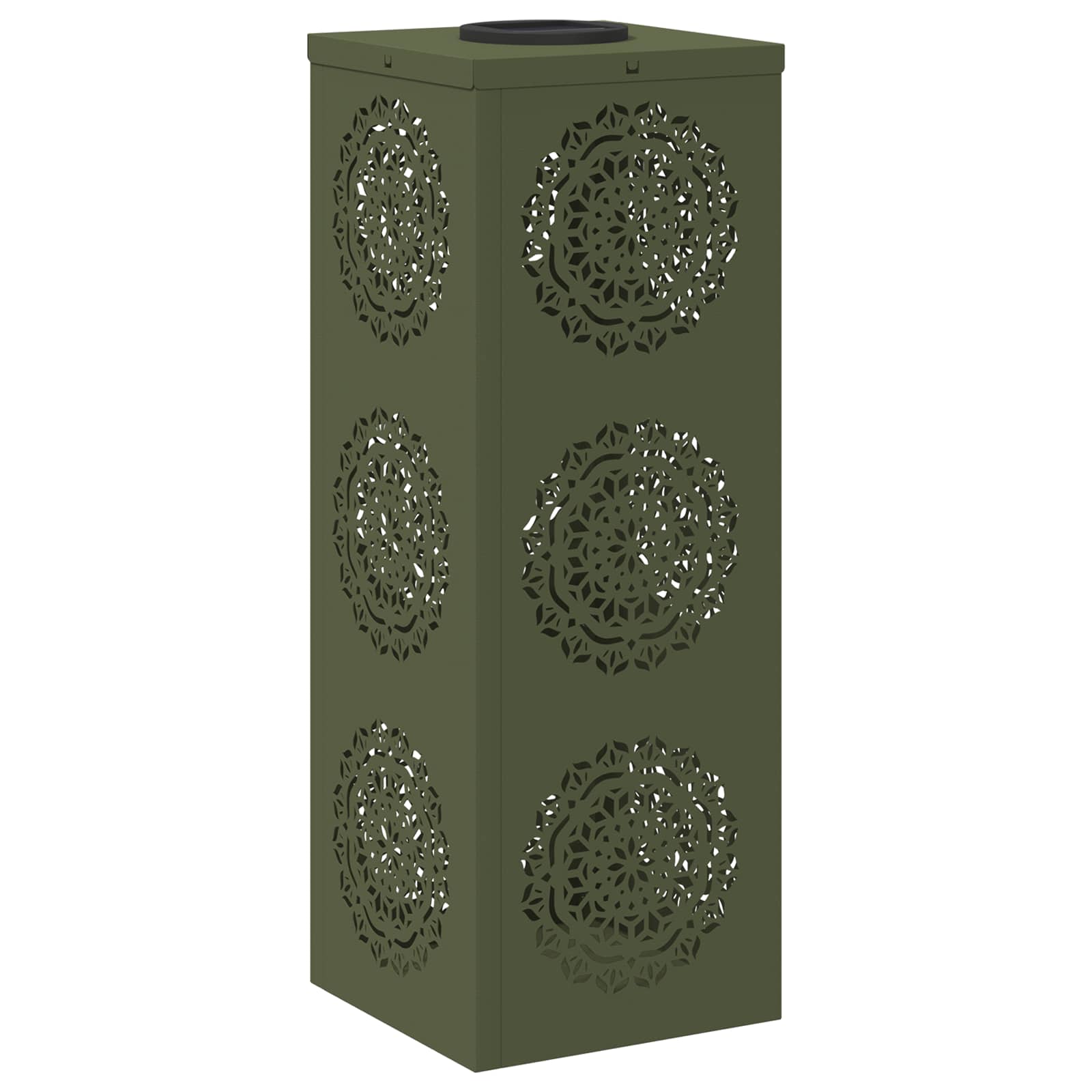 Faro Led Solare Per Sentieri 2 Pcs Verde Oliva - Image 4