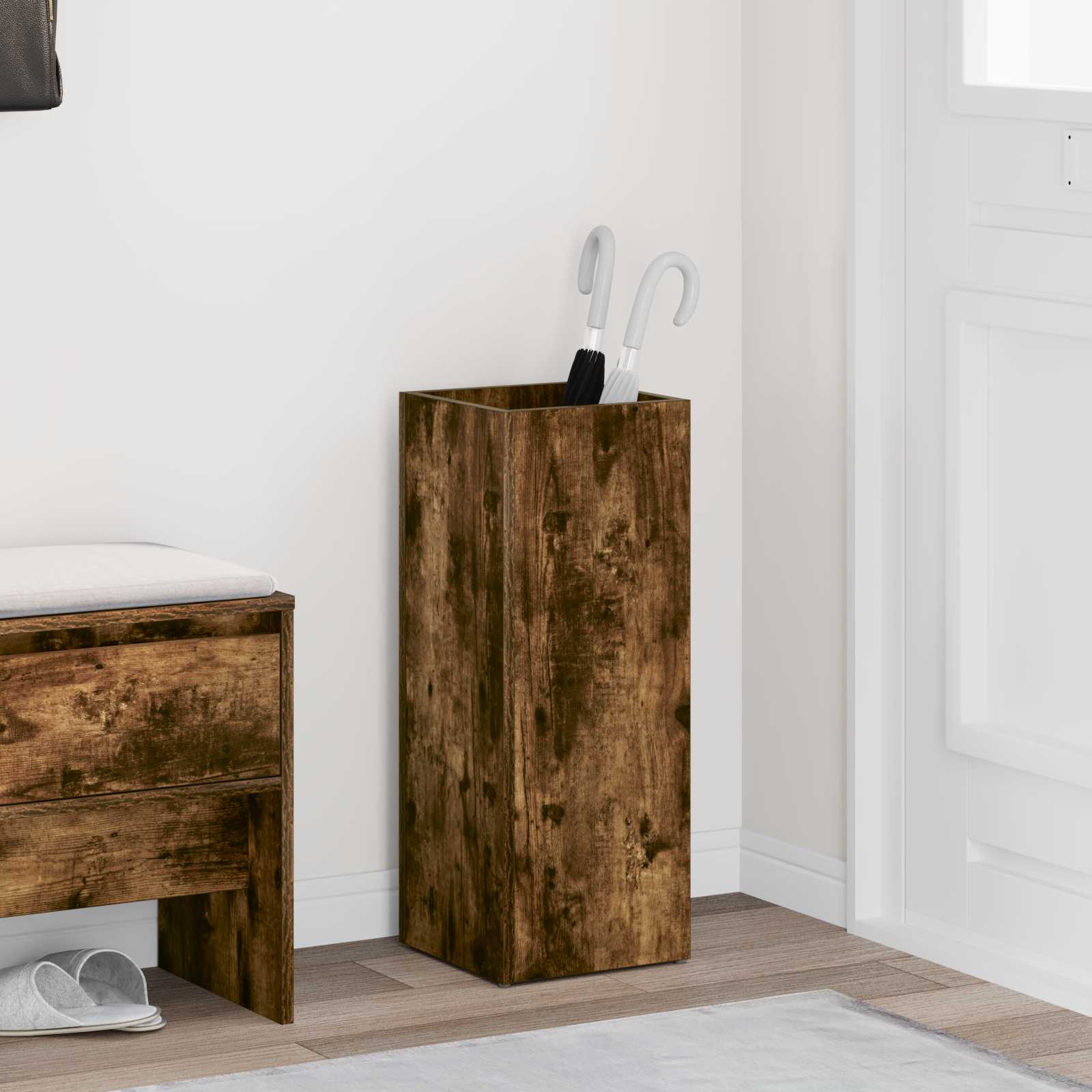 Supporto Per Ombrellone Rovere Fumé 25 X 24,5 X 64 cm