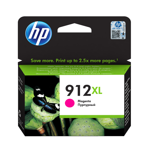 Hp Cart Ink Magenta N. 912xl Per Officejet 8012, 8013, 8014, 8015, 8022, 8024, 8025, 8035 ts