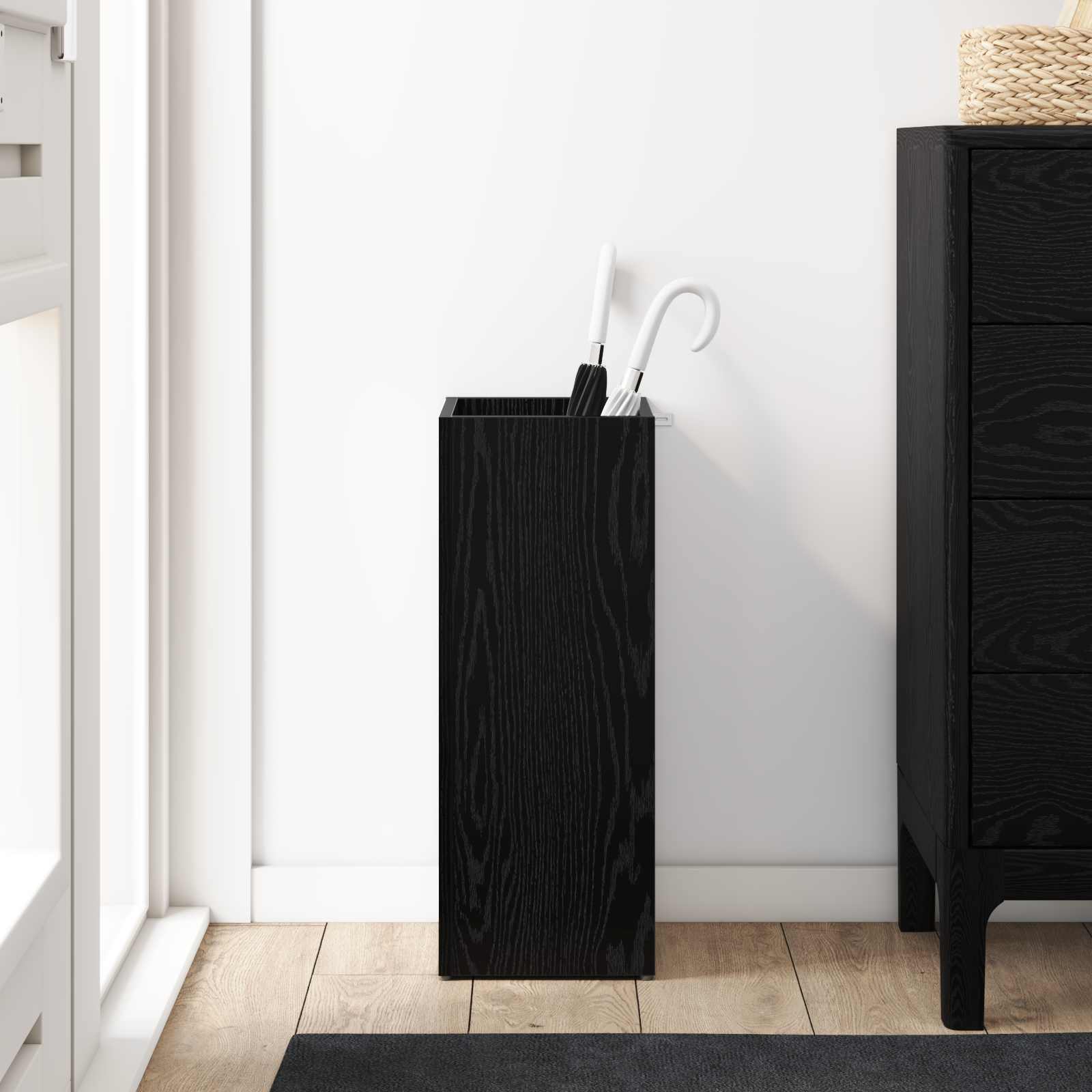 Supporto Per Ombrellone Rovere Nero 25 X 24,5 X 64 cm - Image 4