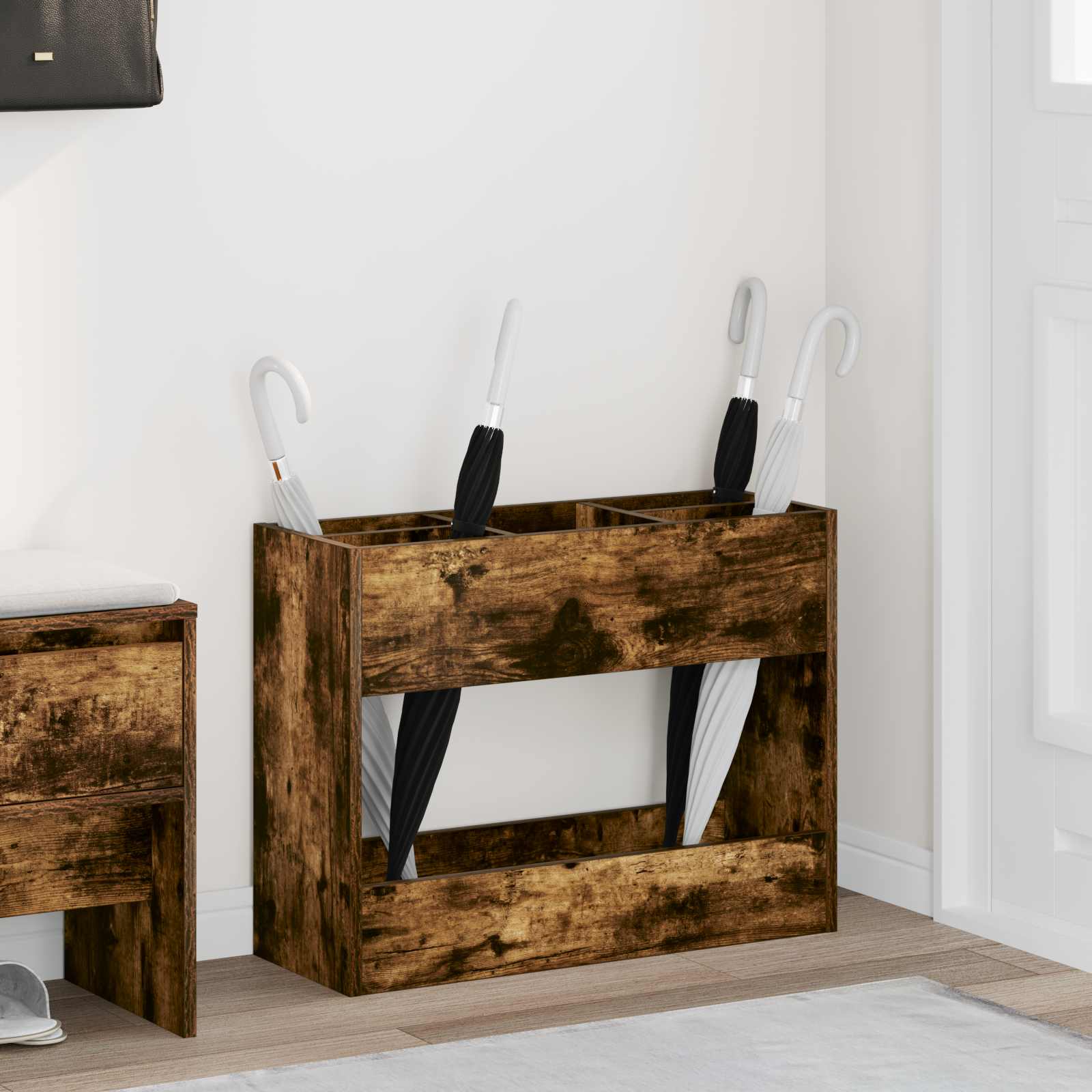 Supporto Per Ombrellone Rovere Fumé 65 X 24 X 50 cm
