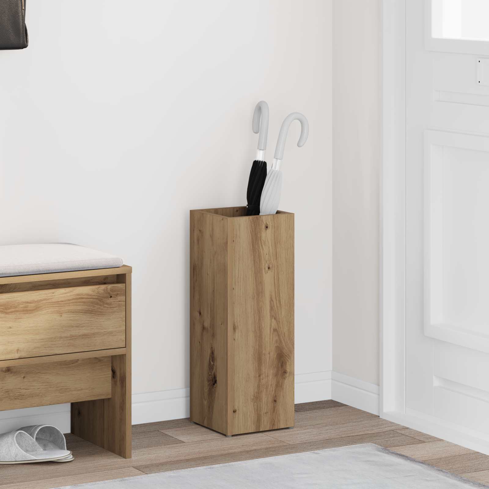 Supporto Per Ombrellone Rovere Artigianale 20 X 20 X 55,5 cm
