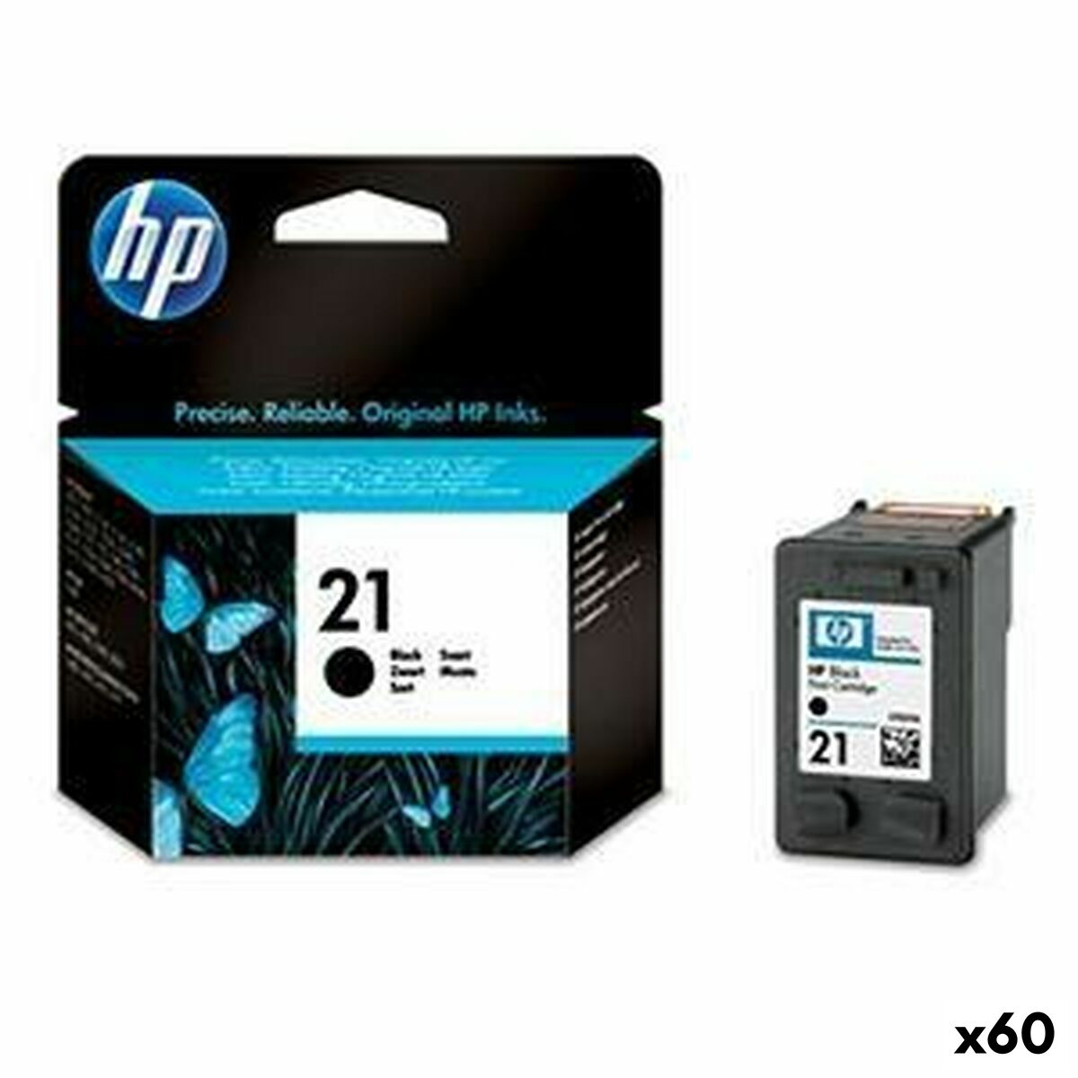 Cartuccia Ad Inchiostro Originale Hp 21 Nero (60 Unità)