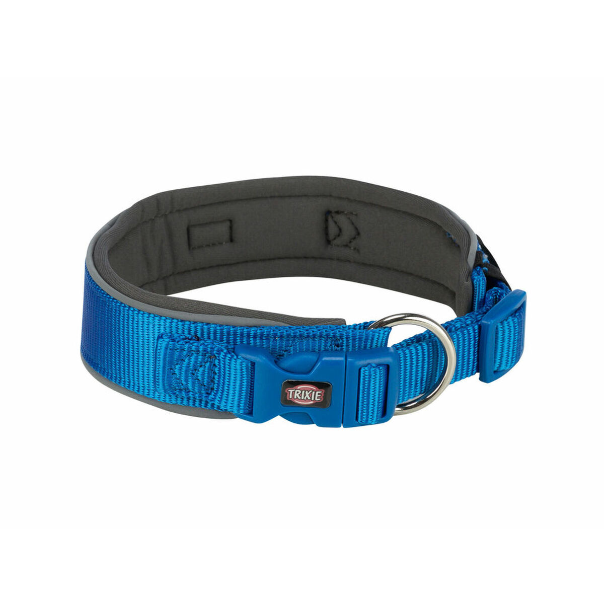 Collare Per Cani Trixie Premium Grafite Blu Cobalto M/l 40-48 cm